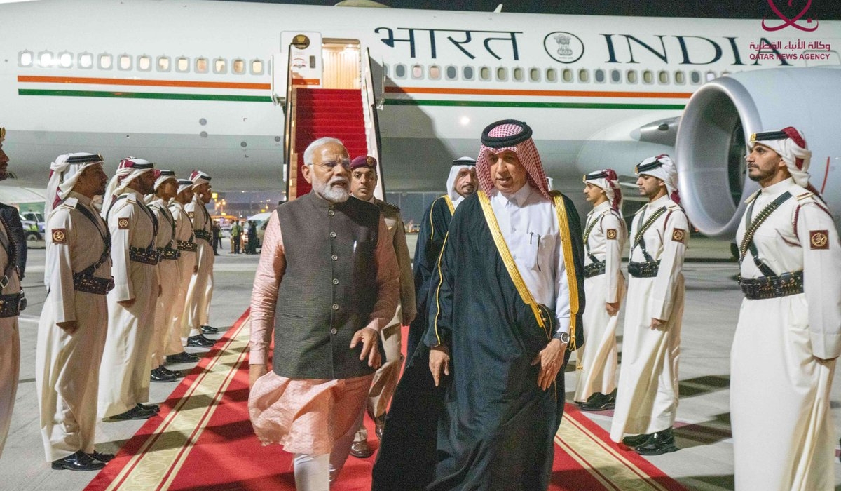 Indian Prime Minister Arrives in Doha